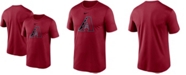 Nike Men's Red Arizona Diamondbacks Large Logo Legend Performance T-shirt